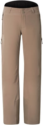 Braune Outdoorhose mit Reißverschlusstaschen und Zwei-Knopf-Verschluss. Braune Outdoorhose mit Reißverschlusstaschen und Zwei-Knopf-Verschluss.