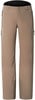 Braune Outdoorhose mit Reißverschlusstaschen und Zwei-Knopf-Verschluss.