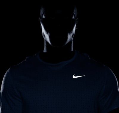 Nike M NK DF BREATHE MILER SS férfi futópóló