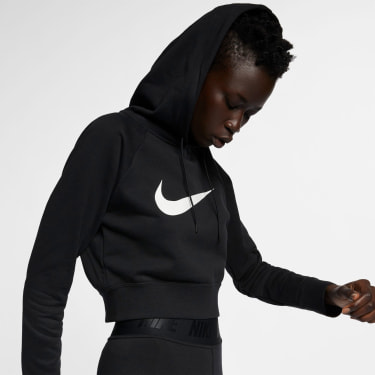 Swoosh Cropped Hoodie női kapucnis felső