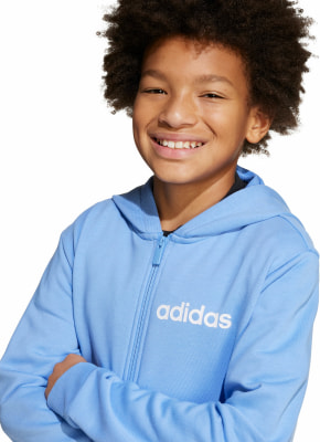 adidas J LIN FT TS 220 Jogginganzug mit Kapuze
