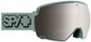 Grüne SPY+ Skibrille mit HAPPY-Logo auf verspiegeltem Glas.