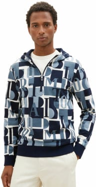 TOM TAILOR Printed Hoody kapucnis felső