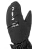 Schwarze Reusch Skihandschuhe mit Reißverschluss und Markenlogo.