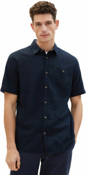 Tom Tailor TOM TAILOR Cotton Linen SS póló