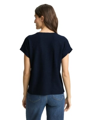 Tom Tailor Structure V-Neck női póló Tom Tailor Structure V-Neck női póló