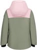 Grüne Jacke mit pinker Kapuze und Icepeak-Logo