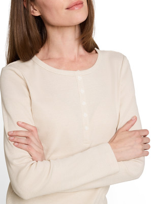 TOM TAILOR Henley Rib női L/S póló