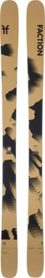 Faction Skier mit Camouflage-Muster und Markenlogo. Faction Skier mit Camouflage-Muster und Markenlogo.