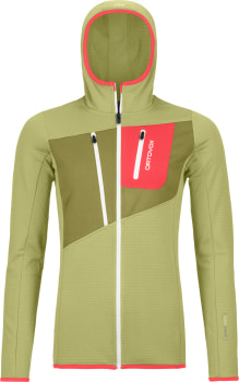 Ortovox Fleece Grid Fleecejacke mit Kapuze