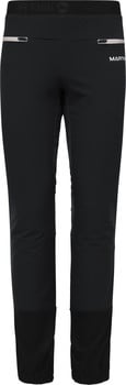 Schwarze Sporthose mit Markenlogo und Reißverschlüssen an der Taille.