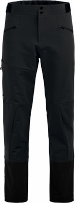 Schwarze Outdoorhose mit Reißverschlusstaschen und verstärkten Knien. Schwarze Outdoorhose mit Reißverschlusstaschen und verstärkten Knien.