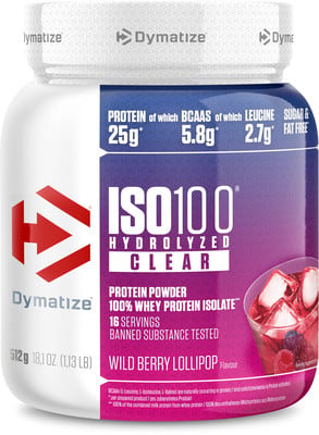 Dymatize ISO100 Hydrolyzed Clear Proteinpulver Dymatize ISO100 Hydrolyzed Clear Proteinpulver