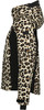Damenjacke mit Leopardenmuster und schwarzen Streifen.