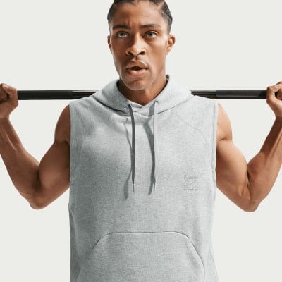Nike DriFit NAC SLVLS FLC ärmelloser Hoodie Nike DriFit NAC SLVLS FLC ärmelloser Hoodie