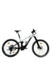 Genesis E-Mountainbike mit Federung und schwarzem Rahmen.