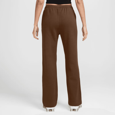 Nike Studio Fleece Mid-Rise Open-Hem Pants Nike Studio Fleece Mid-Rise Open-Hem Pants