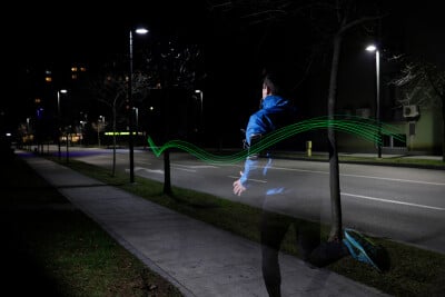 No Brand Wheel-Bee Night Hawk Running Armbag 8x LED-Light