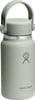 Helle grüne Hydro Flask Flasche mit Griff und Logo.