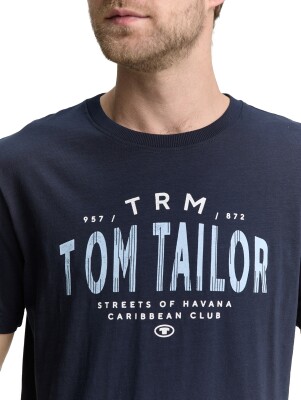 Tom Tailor Printed Slub férfi póló