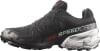 Schwarzer Salomon Speedcross Laufschuh mit weißem Logo und rotem Schriftzug.