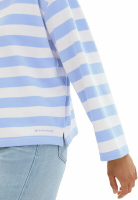 Tom Tailor TOM TAILOR Sweatsh.Stripe Női pulóver