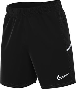 Schwarze Nike Herrenshorts mit weißem Logo und Mesh-Details an den Seiten.