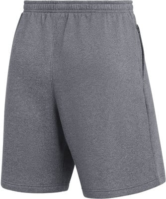 Graue Herrenshorts mit elastischem Bund und Reißverschlusstasche. Graue Herrenshorts mit elastischem Bund und Reißverschlusstasche.