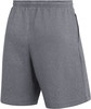 Graue Herrenshorts mit elastischem Bund und Reißverschlusstasche.