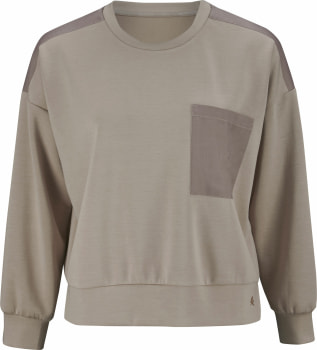 Active Rebel ACTIVE REBEL Sia női felső,Crewneck,Oversize Look, Materialmix
