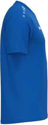 Blaues Herren-T-Shirt mit kurzen Ärmeln und Logo auf der Schulter. Blaues Herren-T-Shirt mit kurzen Ärmeln und Logo auf der Schulter.