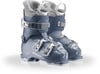 Damen-Skischuhe von Nordica in Grau mit rosa Details und Metallschnallen.