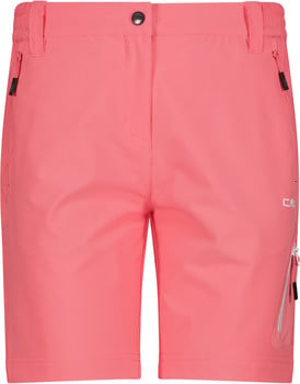 Rosa Damen-Shorts mit Taschen und CMP-Logo.
