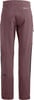 Damen-Outdoorhose in Lila mit dunkleren Seitenpaneelen und Logo.
