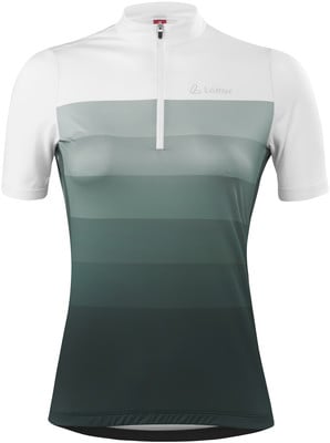 Damen-Radtrikot mit kurzen Ärmeln und Farbverlauf.