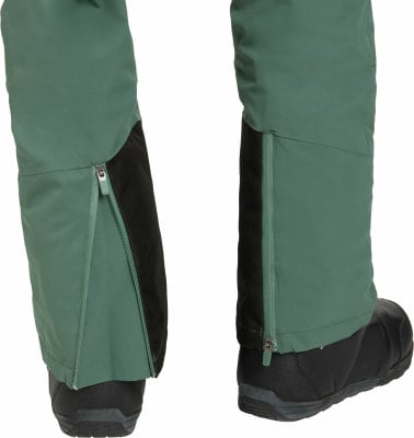 Hosen mit schwarzem Einsatz und Reißverschluss an der Seite des Beins. Hosen mit schwarzem Einsatz und Reißverschluss an der Seite des Beins.