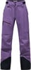 Lila Skihose mit schwarzen Details und Taschen.