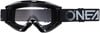 Eine schwarze Skibrille mit O'NEAL-Logo auf dem Band.
