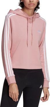Essentials 3-Streifen Cropped Hoodie