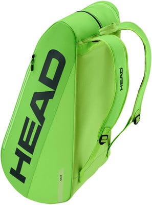 Grüne HEAD Tennistasche mit 'HEAD' und 'TOUR' Aufschrift. Grüne HEAD Tennistasche mit 'HEAD' und 'TOUR' Aufschrift.