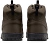 Rückansicht eines Paares dunkelgrüner Nike Knöchel-Stiefel.