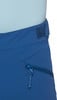 Blaue Hose mit Reißverschlusstasche und verstellbarem Klettbund.