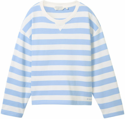 Tom Tailor TOM TAILOR Sweatsh.Stripe Női pulóver
