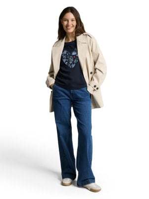 Tom Tailor Boxy Crew Neck női póló