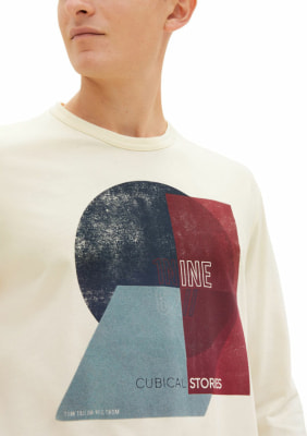 Tom Tailor TOM TAILOR Printed LS férfi póló