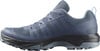 Herren-Outdoor-Schuh in Blau mit markanter Sohle und Schnürung.