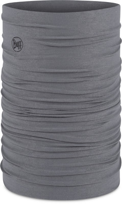 Grauer Schlauchschal mit Buff-Logo. Grauer Schlauchschal mit Buff-Logo.