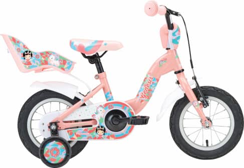 Princessa 12" lány kerékpár, V-fék, RTR, babaülés,