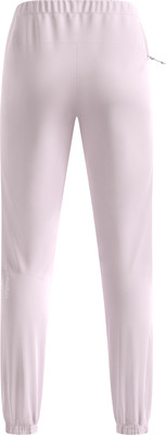 Rückansicht einer Damen-Jogginghose in Rosa mit Logo am linken Bein. Rückansicht einer Damen-Jogginghose in Rosa mit Logo am linken Bein.