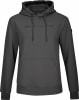 Grauer Hoodie mit Kapuze und ACTIVE REBEL Logo auf der Brust.
